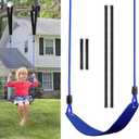 Tree Swing Seat for Kids Adults Outdoor - 250LB Heavy Duty Replacement, Blue Swings Set Accessories with Adjustable Straps, Easy Install Weather Resistant Playground Swing