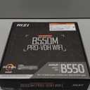MSI B550M PRO-VDH WiFi ProSeries Motherboard (AMD Ryzen 5000, AM4, DDR4, PCIe 4.0, SATA 6Gb/s, M.2, USB 3.2 Gen 1, Wi-Fi, Bluetooth, D-SUB/HDMI/DP, Micro-ATX)