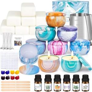 OFUN Candle Making Kit for Adults, DIY Candle Making Supplies for Beginner, Christmas DIY Gifts, Candle Making Kits for Adults - Includes Beeswax, Essential Oils, Dyes, and More, Crafts for Adult