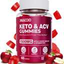 Keto ACV Gummies Advanced Weight - L0ss-,- Keto Gummy Supplement for Women and Men, with 1500MG Apple Cider Vinegar & Vitamin B12, Vegan & Non-GMO, Detox & Cleanse, Low-Carb, 60 Count