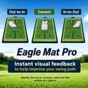 Eagle Mat Pro – Premium Grade Golf Swing Training mat Designed to Track Ball Impact and Swing Path for Accurate Feedback and Better Practice., 1'5" x 11"