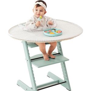 Food Catcher Fit for Stokke Tripp Trapp High Chair, Waterproof Long Sleeve Eating Bib, Baby Feeding Essentials, Accessories for Highchair