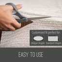 Ninja Rug Gripper Pad for Hardwood Floors, 7x10 FT, Slip Resistant Grip Pads for Hard Surfaces, Adds Cushion Under Carpet and Maximum Protection, Keeps Area Rugs and Carpets Safe and in Place on Floor