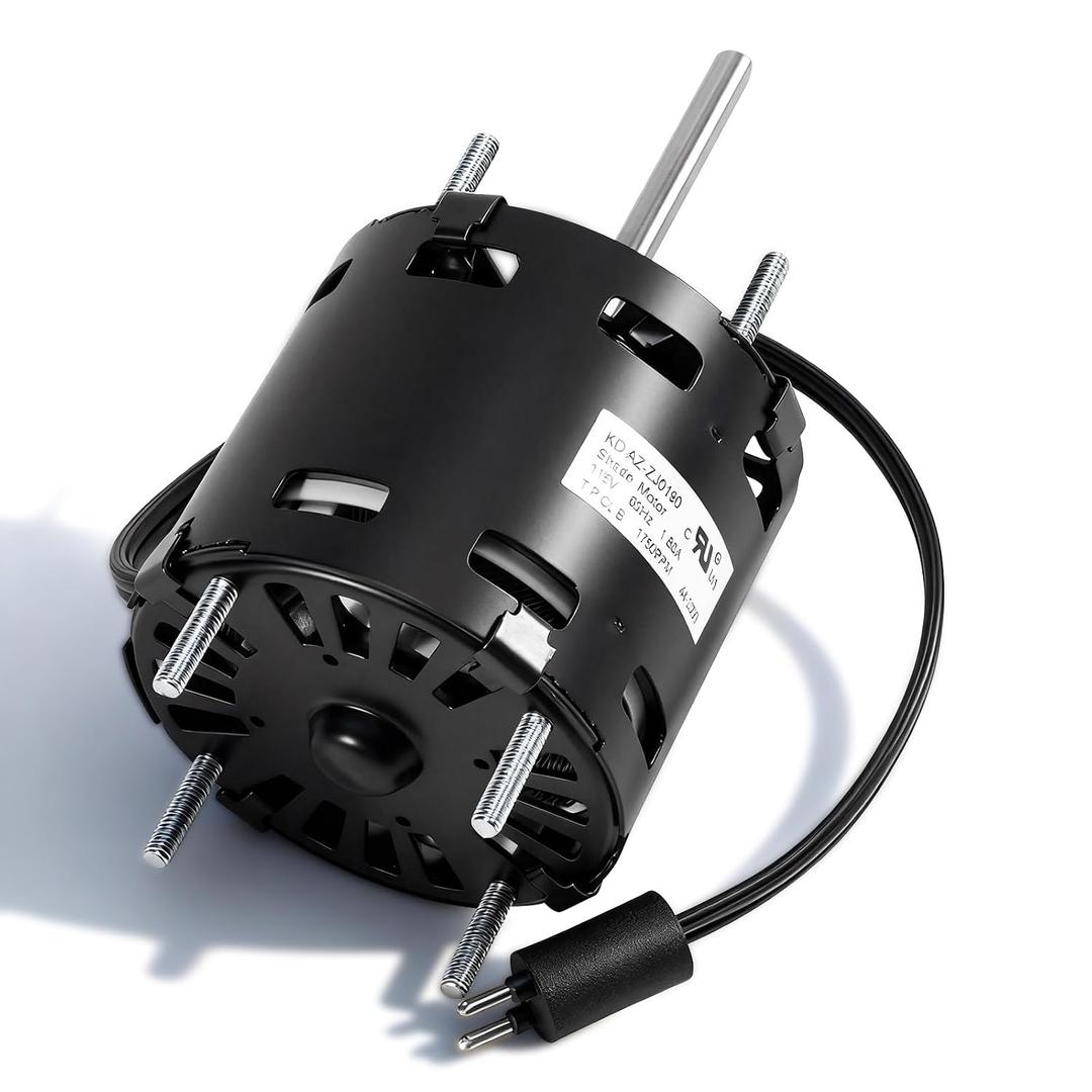 D1124 3.3" Shaded Pole Open Motor Fit for Fasco Replacement Motor, 115V 60Hz 1550RPM 1/20HP - Replace Evaporator Coil and Refrigeration Fan Motor