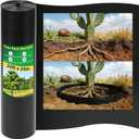 West Bay 20ft x 24in x 60mil Tree Root Barrier, Heavy-Duty Bamboo Root Barrier Weed Blocker for Landscape Tree Ring Edging Garden Borders Driveway and Sidewalk Protection Roads