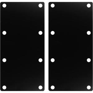 2 PCS 12" x 5" Heavy Duty Black Flat Straight Mending Bracket Plate, Repair Tie Corner Brace Fixing for Furniture, Timber Connector, Thickness 5/32"(8 Gauge Steel)
