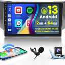 [Upgrade HiFi] Car Stereo Radio for Lexus RX300 RX330 RX350 RX400H 2004-2009 with Wireless Carplay Android Auto, 2+64G 9 inch HD IPS Thouch Screen Bluetooth Radio with GPS WiFi AHD Backup Camere