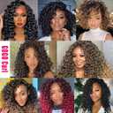 7 Packs GoGo Curl Crochet Hair 10 Inch Short Curly Crochet Hair for Women Water Wave Beach Curl Deep Twist Crochet Braids Synthetic Braiding Hair Extensions (10 Inch, P4/30)