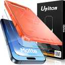Uyiton Compatible with iPhone 16 Pro Max Matte Screen Protector - Anti-Fingerprint Shatterproof Full Coverage Case Friendly Smooth as Silk 9H Tempered Glass Screen Cover, 2 Pack