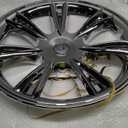 19 Inch Chrome Wheel Covers Compatible with 2020-2024 Tesla Model Y Chrome Hubcaps Rim Protector Wheel Cover for Model Y Accessories (4 Pcs)