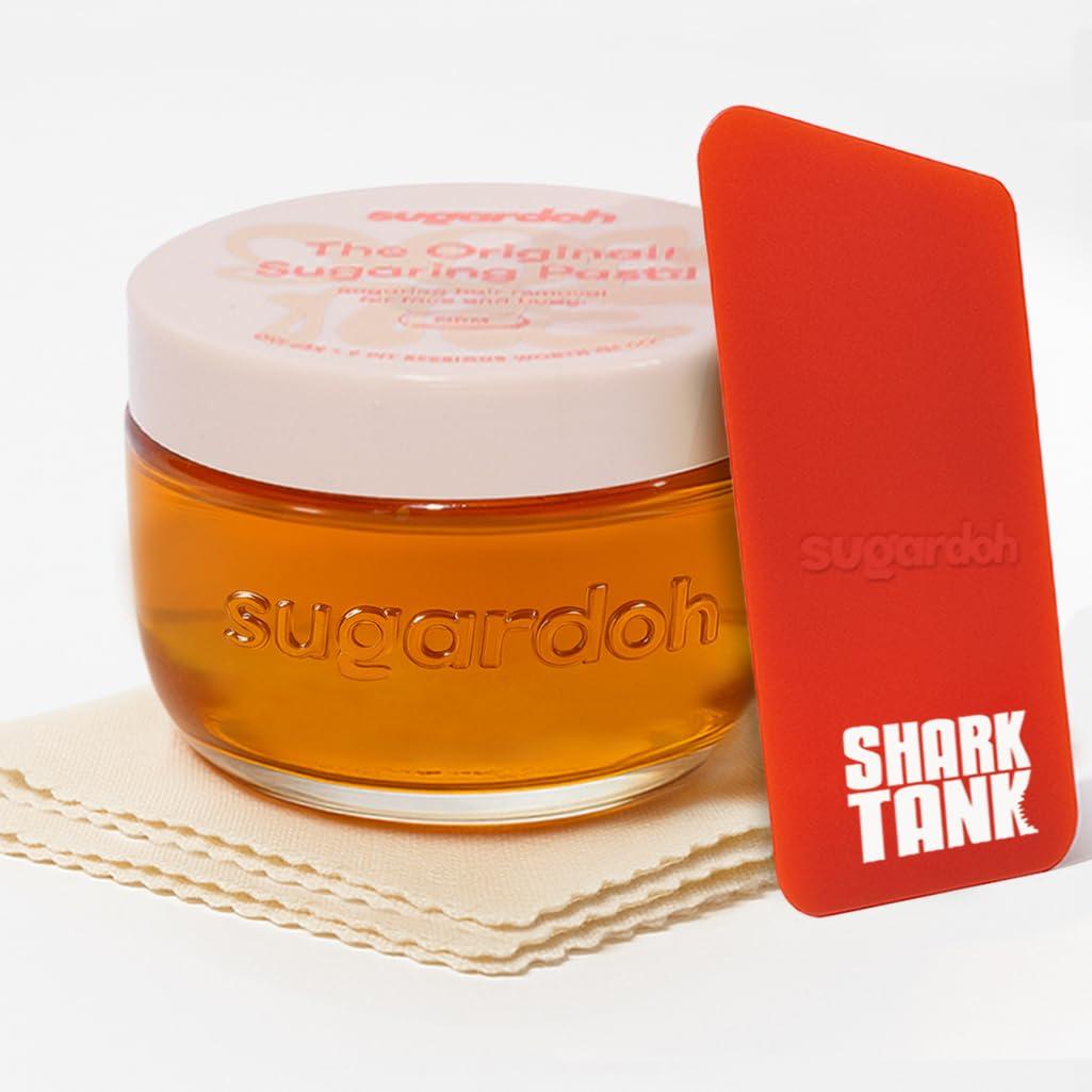Sugardoh Sugar Waxing Kit for Women As Seen On Shark Tank (Vintage Kit Firm) - Underarms, Bikini, & Beginners - Sugar Wax Hair Removal - Sugaring Tiktok Viral Products - Bikini Wax Kit for Women