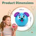 Smushers Squishy Curiosities - Ultra-Soft Slow Rising Stress Relief Toy for Adults, Cute Quirky Sensory Fidget Toy for Anxiety Relief, ADHD & Autism, Unique Office Desk Decor(Blue&Pink)