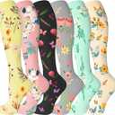 Bropite Compression Socks for Women & Men Circulation-Support Knee High Socks 20-30 mmhg-Best for Running,Medical,Nurse,Travel, Size S/M