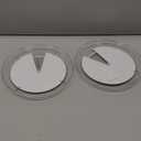 2 Pack Lazy Susan Organizer Turntable, Clear 9 Inch Rotating Organizer Tray for Cabinet Table Top, Round Non-Skid Refrigerator Lazy Susan, Kitchen Storage for Pantry Countertop Bathroom, Spice Rack