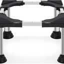 Nefish Height 11"-12" Mini Fridge Stand Heavy Duty Washer and Dryer Stand Pedestal for 19-27 Inch Appliance Washing Machine Stand Base Laundry Pedestal Universal Platform with 4 Strong Feet