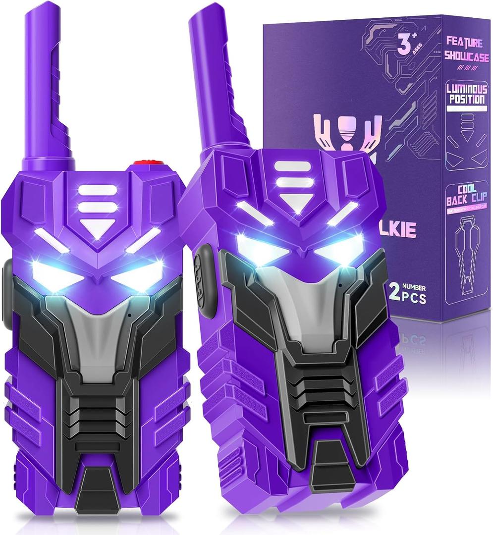 Purple Doomlord Walkie Talkies for Kids 2 Pack Transform Robot
