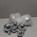 54 Pcs Mini Silver Disco Balls - Hanging Mirror Ornaments for Party, Wedding, Christmas Supplies (1.2 Inch, 2 Inch, 3.2 Inch, 4 Inch)