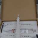 KunSwenn Christmas Tree Candles Battery Operated, White Christmas Flameless Taper Candles with Remote Timer, Set of 6 Real Wax Christmas LED Tree Candlesticks for Xmas Home Decorations (0.78 x 9.8)