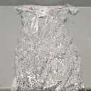 Aupuls Women's Sparkly Sequin Dress Bodycon Mini Short Disco Homecoming Party Club Dresses, Size S 