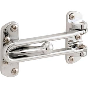 Prime-Line U 9900 Diecast Security Swing Bar Lock for Hinged Swing-In Doors, 3-7/8 Inch Bar Length by 2-1/2 Inch Height, Chrome, Set of 1 Prime-Line U 9900 Diecast Security Swing Bar Lock for Hinged Swing-In Doors, 3-7/8 Inch Bar Length by 2-1/2 Inch Height, Chrome, Set of 1