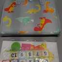 Qizfun Busy Board Montessori Toy for Toddlers, Educational Sensory Learning Toy for Fine Motor Skills, Preschool Travel Toy for Airplane & Car, Gifts for Boys and Girls