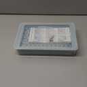 WIBIMEN Mini Ice Cube Trays, Small Tiny Round Pebble Crushed Nugget Ice Trays for Freezer with Lid - Chilling Drinks Coffee Juice(2 Pack/0.55In - Blue)