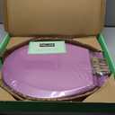 Toilet Seat, Slow Close, Soft Touch, Ultra-Smooth Matte Finish (No Orange-Peel Texture), Premium Moulded Wood, Quick Release, PIKLiDS (Purple, Round)
