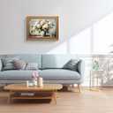 Vintage Hydrangea Wall Art, Gold Framed flower Paintings, Floral Pictures Wall Decor, Botanical Canvas Prints, Rustic Antique Artwork, Modern Organic Home Decor for Bedroom Living Room 16x24 Inch