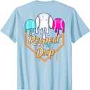 Baseball Ice Cream Drip Boys Home Plate Glove Respect Drip T-Shirt, 3T