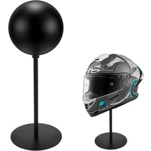 motofans® Helmet Stand Metal, Rotation Metal Stand Desktop Hanger Rack Helmet Stand Display for Motocycle Helmet, Caps,Hat, and Rugby Helmet
