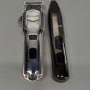 oneisall 4 in 1 Dog Grooming Kit with LCD Display, Dog Hair Trimmer for Paw Nail Grinder, Rechargeable Cordless Low Noise IPX7 Waterproof Pet Clippers (Silver)