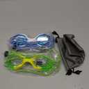 Vvinca Kids Swim Goggles with Bungee Strap No Leaking Anti Fog Toddler Goggles with Quick Adjust Ages 3-14
