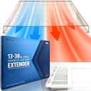 Powerful Magnetic Air Vent Extender for Floor Under Furniture - Sturdy & Durable - Super Strong Neodymium Magnets (Upgraded Design) - Adjustable from 13 to 38 (Longest Available) | Patent Pending (FRONT)