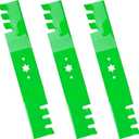 Lawn Mower Blades Toothed Mulching with 54 inch Deck Fits for 742-0677 942-0677 742-0677-X 942-0677A-X for Cub Cadet GT1054 GT1554 GT2300 RZT54 LGT1054 GTX1054 Toro GT2300, 3 PCS