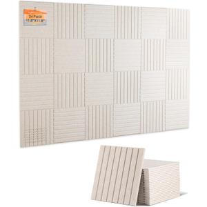 Large Felt Bulletin Board 24 Pack Tiles 48x71in Alternative to Cork Board