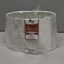 Royal Designs, Inc. Shallow Oval Hardback Lamp Shade, HB-611-12WH, White, (10 x 6) x (12 x 7.5) x 7