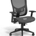 STAPLES Kroy Ergonomic Office Desk Chair, Breathable Mesh Swivel Seat & Back, Adjustable Height, Lumbar Support, Black