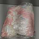 2pcs White Pink Bow Garland Banner 82.7 inch, Satin Ribbon Bow Decorations for Birthday Bachelorette Engagement Wedding Party and Anniversary Decor