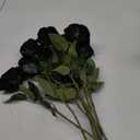 Healifty 10Pcs Halloween Artificial Roses Bouquet for Gothic Weddings and Party Decorations Vivid Fake Flowers for Halloween Decor and Elegant Home Accents