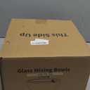 Luvan Glass Mixing Bowl with Lids Set of 5(0.2QT, 0.5QT, 1.1QT, 2.1QT, 3.75 QT), Space-Saving Nesting Bowls Anti-slip Salad Bowls for Storage, Cooking, Microwave,Freezer,Oven and Dishwasher Safe (Minty Blue)