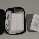 Newbealer Travel Steam Iron for Clothes, Global Voltage 100-240V Handheld Steamer, 293 Dry Ironing, Non-Stick Ceramic Soleplate, Horizontal & Vertical Steaming, Auto-off, Silicone Rest & Zipper Bag