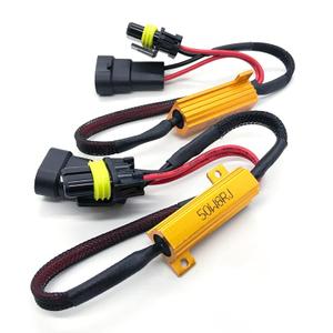 O-NEX 9006 LED Load Resistor Kit 50W 8ohm Headlight Bulb Relay Harness Adapter Anti Flicker Error Decoder Warning Canceller