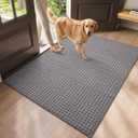 DEXI Door Mat Indoor Entrance 48x72, Entryway Doormats, Light Grey