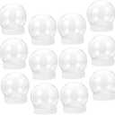 12Pcs Clear Plastic Snow Globe Dye 3In