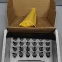 M14x1.5 Spike Lug Nuts - Black Set of 24 with 2 Socket Keys (19mm Hex, 4.4" Tall)