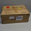 TUTOTAK Narrow Bookshelf, 8-Tier Bookcase, Spine Book Shelf for Small Space, Corner Standing Shelf for Living Room, Office, Study, Entryway, Black BS06BK008