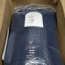 PALASSIO Striped Navy Blue 100% Cotton Quilt California Cal King Size Bedding Sets, Oversized Lightweight Channel Pick Stitch Textured Bedspread Soft Farmhouse Country Coverlet for All Season, 2 Shams