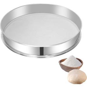 Sidasu Vibrating Sifter Mesh Screen Stainless Steel Vibrating Sieve Mesh Screen 10 Mesh for Dia 19.6" Automatic Powder Sifter Machine