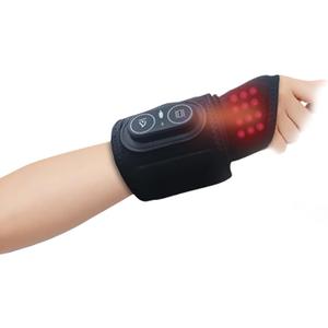 Cordless Wrist Heating Pad, Rechargeable Wrist Massager for Wrist Stiffness, Heated Wrist Brace Wrap for Comfort and Relaxation