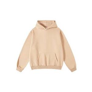 hathne Men's Oversized Hoodies Sweatshirt Cotton Wash Hooded Baggy Pullover Hoodies Vintage Winter Spring (Beige, S)